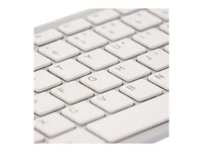 R-Go Tools R-Go Clavier Compact, AZERTY (FR), blanc, filaire