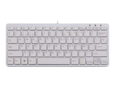 R-Go Tools : R-GO COMPACT KEYBOARD ES LAYOUT AZERTY WHT WIRED sp