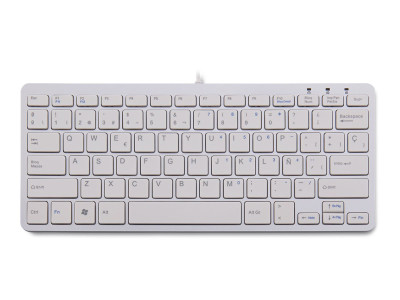 R-Go Tools : R-GO COMPACT KEYBOARD ES LAYOUT AZERTY WHT WIRED sp