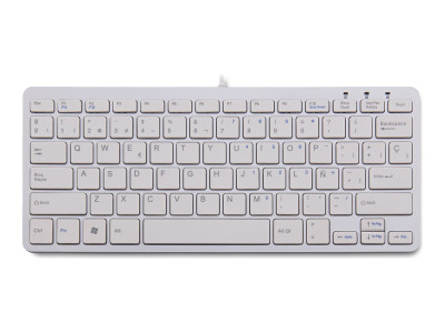 R-Go Tools : R-GO COMPACT KEYBOARD ES LAYOUT AZERTY WHT WIRED sp