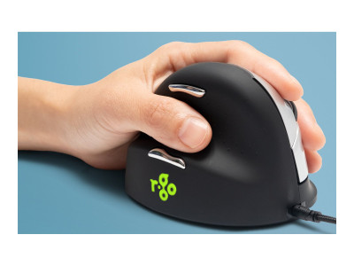 R-Go Souris ergonomique HE Break filaire pour gauchers