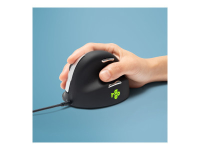 R-Go Tools R-Go HE Mouse, Souris ergonomique droitier filaire Grand