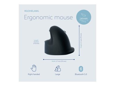 R-Go Souris ergonomique HE Break pour droitiers Bluetooth