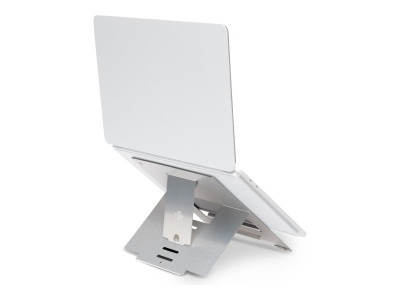 R-Go Tools R-Go Riser Flexible Support pour ordinateur portable, réglable, argenté