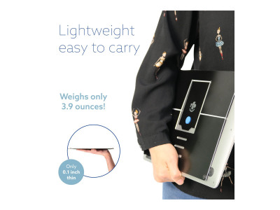 R-Go Tools R-Go Riser Attachable Support pour ordinateur portable réglable, noir