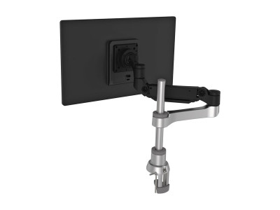 R-Go Tools R-Go Caparo 4 D2, Bras simple écran Circulaire fixation bureau, ressort à gaz