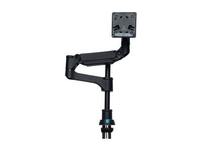 R-Go Tools R-Go Caparo 4 D2, Bras simple écran Circulaire fixation bureau, ressort à gaz