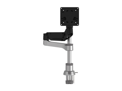 R-Go Tools R-Go Caparo 4 D2, Bras simple écran Circulaire fixation bureau, ressort à gaz