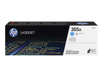 HP : cartouche toner 305A CYAN LaserJet