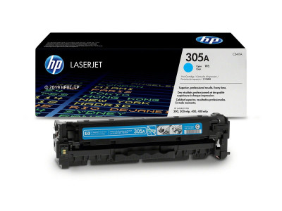 HP : cartouche toner 305A CYAN LaserJet