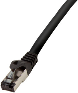 LogiLink prime Patchkabel, Kat. 8,1, S / FTP, 0,5 m, schwarz