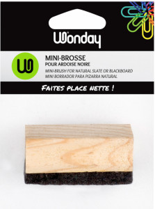 Wonday Mini brosse pour ardoise naturelle, en bois