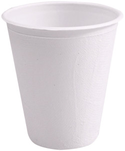 Franz Mensch tasses de canne à sucre NATURE Star, 0,3 l, blanc