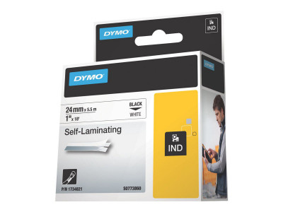 Dymo : RPRO VNYL 24MMX5.5M WHI B1
