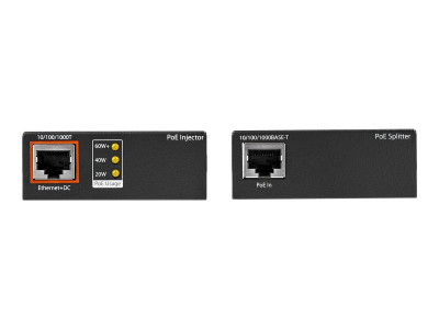 Startech : POE INJECTOR et SPLITTER kit 60WPOE OVR 100M 10/100/1000MBPS