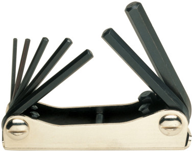 Jeu de tournevis d'angle HEYCO, 6-pièce, ensemble repliable