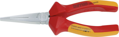 HEYCO VDE pince plate, longueur 160 mm, rouge / jaune
