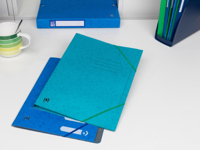 Oxford Eckspannermappe Top + Fichier, A4, bleu clair