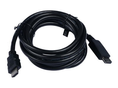 V7 : CABLE HDMI VERS DISPLAYPORT MALE NOIR 3M