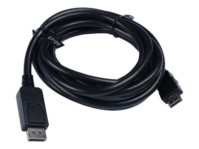 V7 : CABLE HDMI VERS DISPLAYPORT MALE NOIR 3M