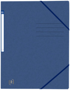 Oxford Chemise à élastique Top File+, A4, bleu foncé