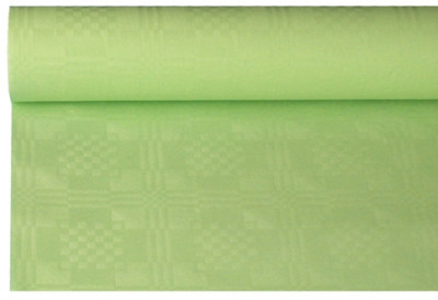 PAPSTAR nappe damassée, (B) 1,2 x (L) 8 m, vert pastel