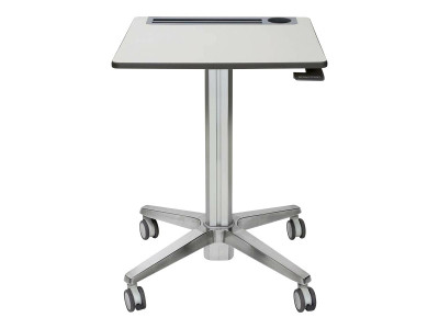 Ergotron : ADJUSTABLE STANDING DESK CLEAR ANODIZED
