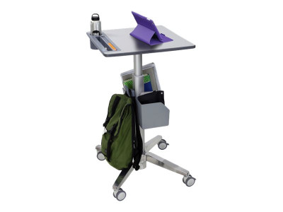 Ergotron : ADJUSTABLE STANDING DESK CLEAR ANODIZED