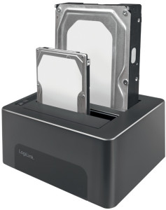 LogiLink Docking Station USB 3.0 pour disque dur 2x2,5