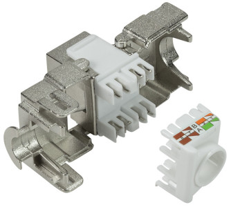 LogiLink Module Keystone Cat.6a, classe EA, blindé