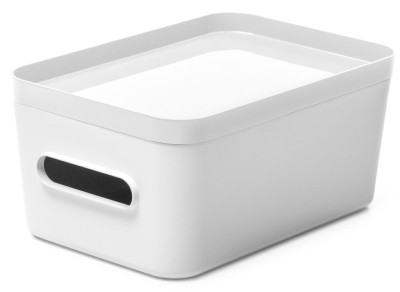SmartStore Boîte de rangement COMPACT XS, 0,6 litres, blanc