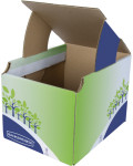 Fellowes BANKERS BOX Poubelle de recyclage, petite, vert/bleu Fellowes BANKERS BOX Poubelle de recyclage, petite, vert/bleu