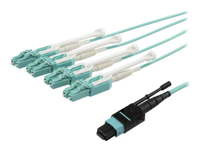 Startech : 2M MPO/ MTP TO LC BREAKOUT CABL OM3 40GB - PUSH/PULL TAB