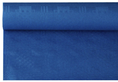 PAPSTAR Nappe damassée, rouleau, (l)1,2 x (L)8 m, bleu foncé