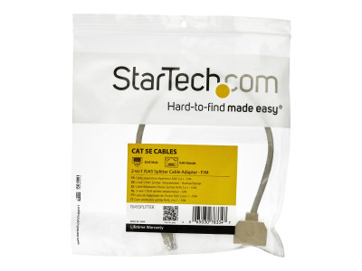 Startech : 2-TO-1 RJ45 SPLITTER cable ADAPTER - F/M
