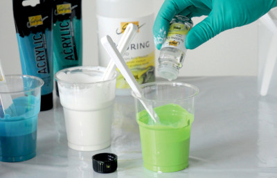 KREUL SOLO Goya Huile de silicone, flacon en verre 20 ml