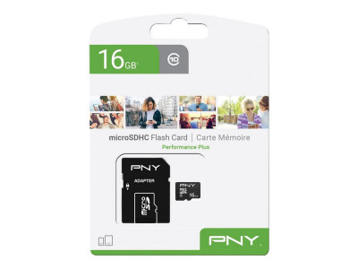 PNY : MICRO-SD PERFORMANCE PLUS 16GB HC CLASS 10 +SD ADAPTER