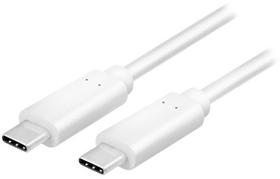 LogiLink Câble USB 3.1, USB-C - USB-C mâle, 0,5 m, blanc