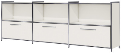 kerkmann Bahut ARTLINE, 2 hauteurs de classeur, 3 tiroirs