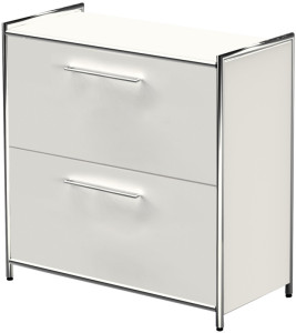 Kerkmann buffet ARTLINE, 2 hauteurs de fichiers, 6 tiroirs, blanc