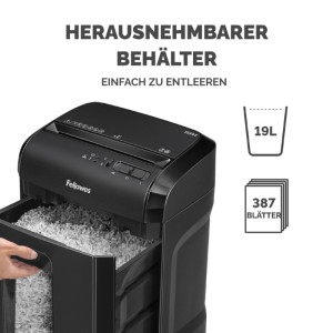 Fellowes Destructeur de documents Powershred 10M, noir