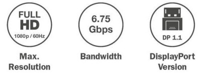 câble adaptateur Digitus, DisplayPort - HDMI type A