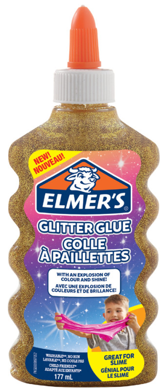 ELMER'S Colle à paillettes Glitter Glue, argent, 177 ml