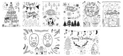 folia Modèle de décoration pour fenêtre 
