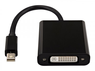 V7 : MINI DP TO DVI BLACK ADAPTOR MINI DISPLAYPORT TO 24 PIN ADAPT