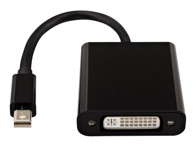 V7 : MINI DP TO DVI BLACK ADAPTOR MINI DISPLAYPORT TO 24 PIN ADAPT