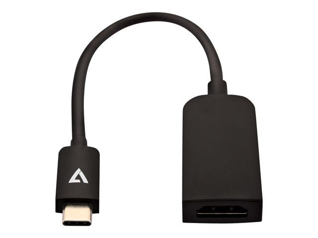 V7 : USB C 2 HDMI BLACK SLIM ADAPTER 4K HDMI USB 3.1 ADAPT