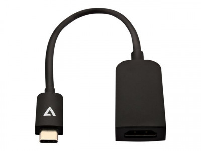 V7 : USB C 2 HDMI BLACK SLIM ADAPTER 4K HDMI USB 3.1 ADAPT