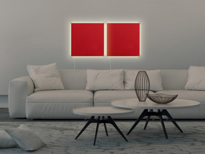 artverum® de verre magnétique sigel LED, noir
