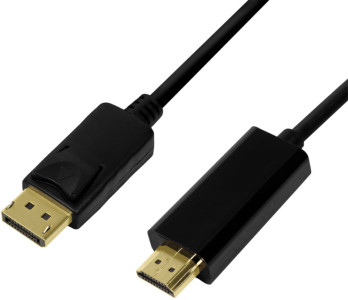 LogiLink Câble de connexion DisplayPort 1.2-HDMI 1.4, 1,0 m